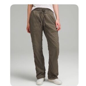 lululemon athletica Dance Studio Mid Rise Regular Olive Army Green Track Pants